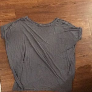 Grey short sleeve piko